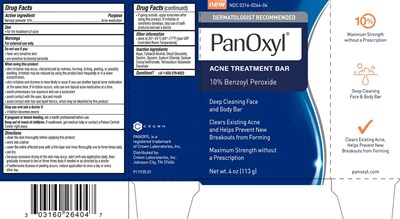 Panoxyl Acne Treatment Bar (Acne Treatment Bar)